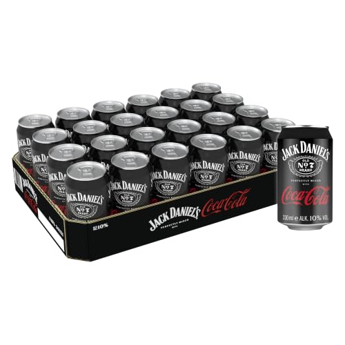 Jack Daniel's Tennessee Whiskey & Coca Cola - Der weltweite Barcall Nummer 1-24x0.33l / 10% Vol.