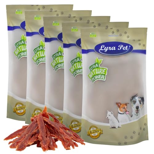Lyra Pet® 5 kg Entenbrust | Kausnack von der Ente | Leckerli für alle Hunde | Proteinreicher Kaugenuss | Idealer Belohnungs- und Trainingssnack | Hundefutter im wiederverschließbaren Beutel