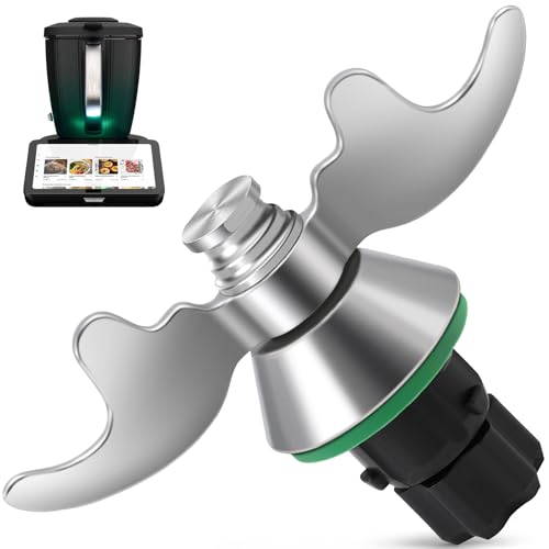 Inwee Messer für Thermomix TM7, Teigmesser TM6, Mixmesser Ersatz Zubehör passend für Thermomix TM6,TM5,TMF, Edelstahl-Teigmischmesser, Kein Teig-Rückstand, Ersatzteile für Vorwerk Thermomix Messer