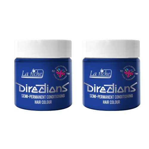 La Riche Directions Semipermanente Haarfarbe 100 ml Dose 2er-Pack (Atlantic Blue)