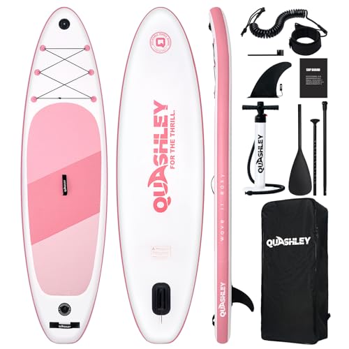 Swayit Aufblasbares SUP Board Set Stand up Paddling Board Aufblasbare SUP Board mit Premium SUP-Zubehör(PINK Simple)