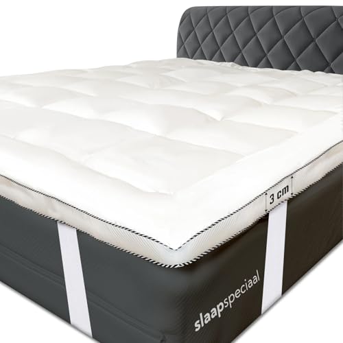 Slaapspeciaal Matratzen-Topper 140x200cm - Ultraweicher 3cm [Luxe Komfort], Atmungsaktives [Airflow Edge] Design - Hypoallergener Bett Topper waschbar