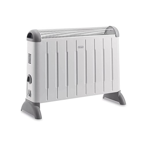 De'Longhi Konvektor HCM2030 - Heizgerät mit 3 Heizstufen für Räume bis 60 m³, Sicherheitsthermostat, Frostschutzfunktion, Raumthermostat, Grau