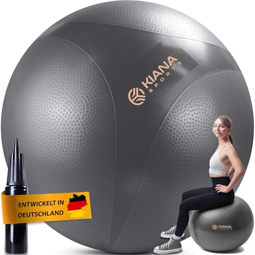 KIANA SPORTS Gymnastikball & Sitzball – Yoga Ball für Fitness & Büro