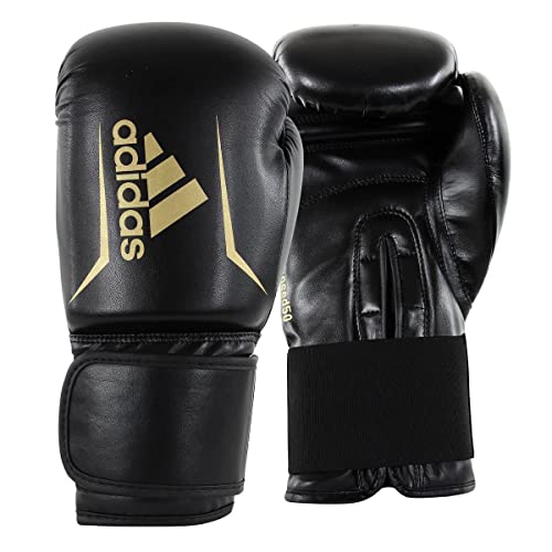 adidas Boxhandschuhe Speed 50, Erwachsene, Boxing Gloves 14 oz, Punchinghandschuhe komfortabel und langlebig, schwarz