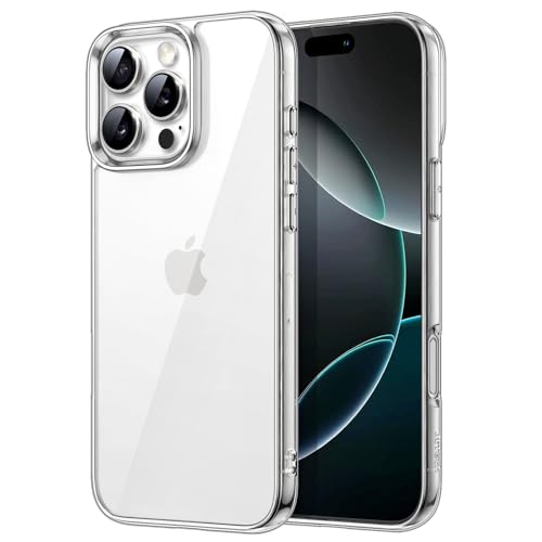 JETech Hülle für iPhone 16 Pro, Anti-Vergilbung, Durchsichtig