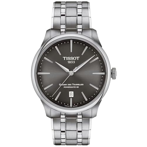 Tissot Herren Analog Automatik Armbanduhr Chemin des Tourelles Powermatic 80