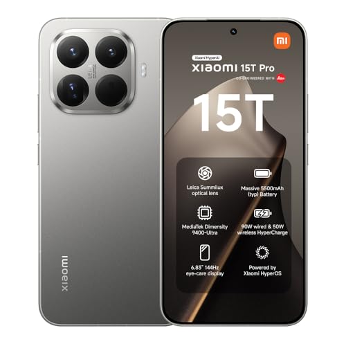 XIAOMI 15T Pro, Smartphone 12+512GB, 6,83