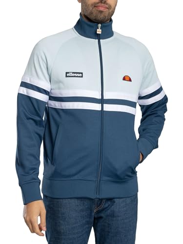 Ellesse Herren Rimini Trainingsjacke, Blue/Light Blue, L