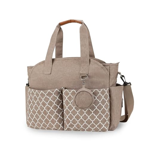 MEYTEILAY Wickeltasche Tragetasche Baby Wickeltasche Große Babytaschen für Mama mit Wickelstation Multifunktions-Reise, Khaki