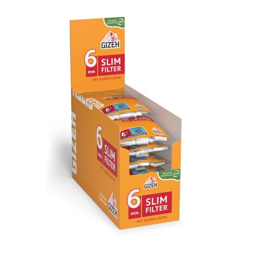 GIZEH Slim Filter, Ø 6 mm – 20 Beutel á 120 Filter