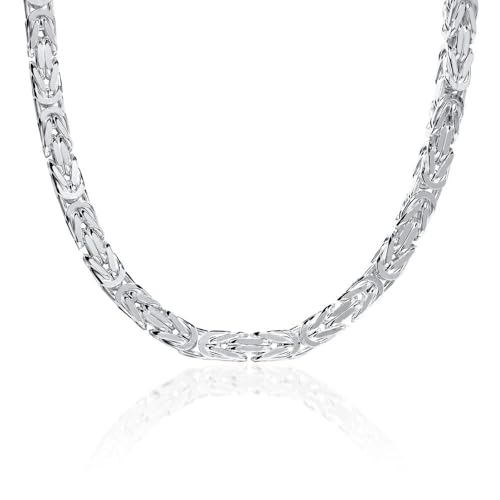 925 Silberkette: Königskette Silber 6mm - Länge 50cm
