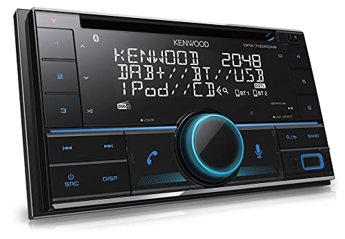KENWOOD DPX-7300DAB 2-DIN CD-Autoradio mit DAB+ & Bluetooth Freisprecheinrichtung (USB, AUX-In, 3 x Pre-Out 2.5V, Amazon Alexa, Soundprozessor, 4x50 W, VAR. Beleuchtung, DAB+ Antenne)