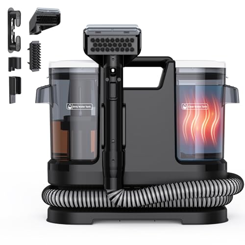 Lubluelu Polsterreiniger Gerät, 1400 W, 18 kPa, erhitzt Wasser in 10 Sek.