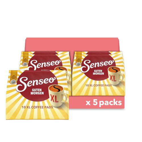 Senseo Pads Guten Morgen XL, 5 x 10 Getränke, 50 Kaffeepads (Verpackungsdesign kann abweichen)
