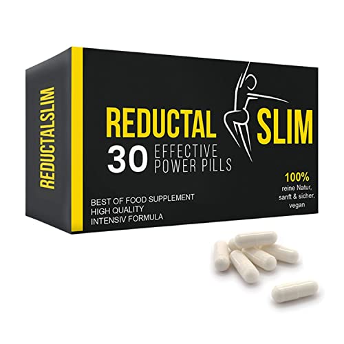 Schnell Abnehmen mit REDUCTAL SLIM 30 Kapseln, Effektiv, Wirksam und Geprüft Fettverbrenner - Appetithemmer