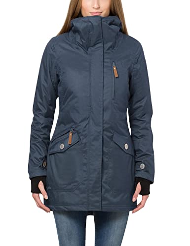 berydale Damen Funktionsparka Jacke, Marine-gefütterter Winter Parka, M