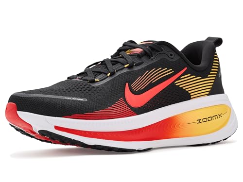 Nike Herren Vomero 18 Straßen-Laufschuhe, Black/Light Crimson/Topaz Gold/Bright Crimson, 44