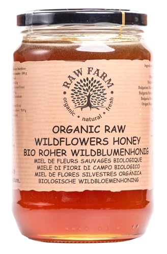 900g roher Bio-Wildblumenhonig, direkt vom Imker - Raw Farm