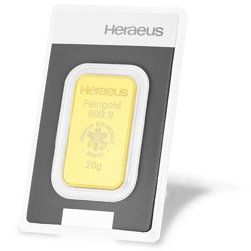 Heraeus Goldbarren Gold, 20g, LBMA