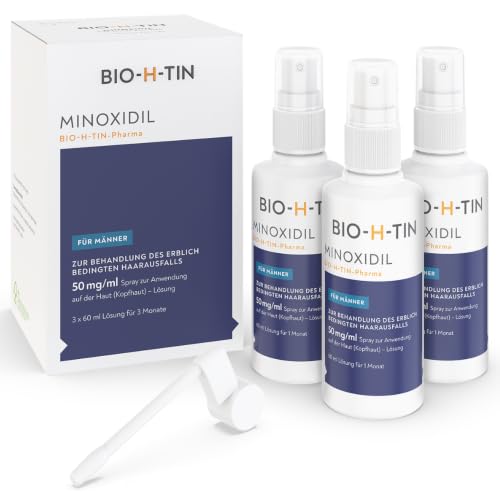 Minoxidil BIO-H-TIN Pharma 50 mg/ml für Männer, 180 ml Lösung