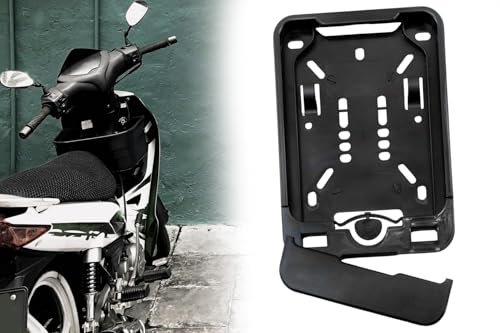 Wechselrahmen Kennzeichenhalter 135x110 für Mofa, Roller, E-Bike, Moped - Schnelle & unkomplizierte Montage, praktische Klappfunktion, Robustes & langlebiges Material