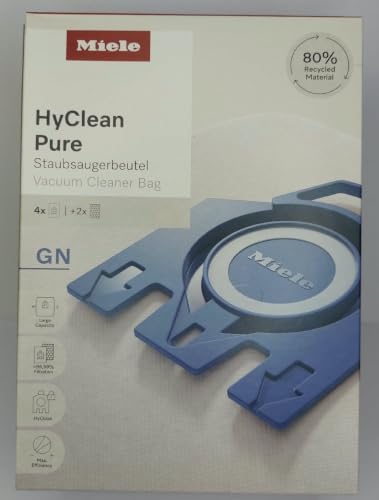 Miele Original Zubehör - HyClean 3D Efficiency GN Staubsaugerbeutel / Schließt den Staub sicher im Staubsauger ein (9917730)