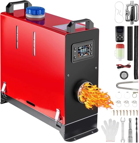 Redriver Diesel Standheizung, 12V/24V Air Heater, 10 Min Schnellaufheizung, Timer, Überhitzungsschutz, Leise Heizung, LCD-Display, Fernbedienung, für Auto, LKW, Wohnmobil, Boot 2KW 5KW 8KW