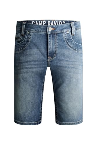 Camp David Herren Skater Jeans RI:CK Regular Fit Thunder Blue, 33