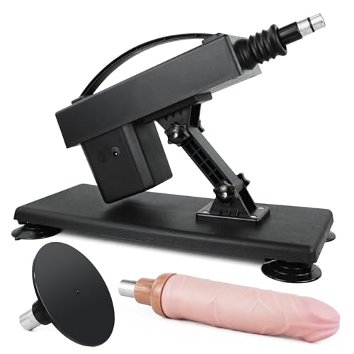 Fickmaschine mit Dildo, Sexmaschine für die frau mit Saugnapfadapter, Automatische Fickmaschinen Sexspielzeug für Anfänger geeignet Stoß Dildo Maschine