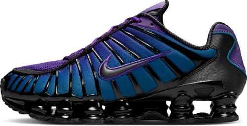 NIKE Herren Shox TL Sneaker, Voltage Purple Black Blue Force Black, 45.5 EU