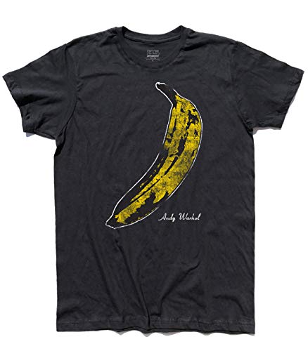 T-Shirt Herren Banane Inspiriert A Andy Warhol und Ai Velvet Underground - Schwarz, XL
