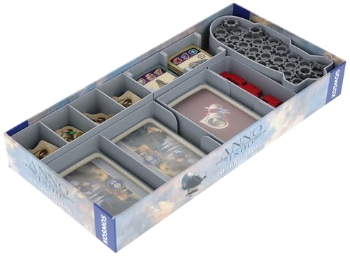Feldherr Organizer Insert kompatibel mit Anno 1800: Die Erweiterung - Insert für die Brettspielbox - Leichteres Sortieren - Schnellerer Spielaufbau - Besseres Spielerlebnis