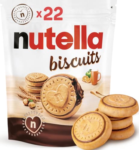 Ferrero nutella biscuits – Knuspriger Keks mit einem cremigen Herz aus nutella – 1 x 304 g Packung