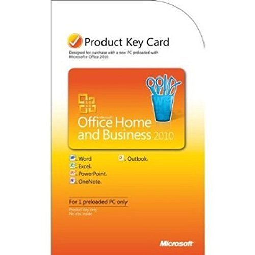 Microsoft Office Home and Business 2010 (Product Key Card)