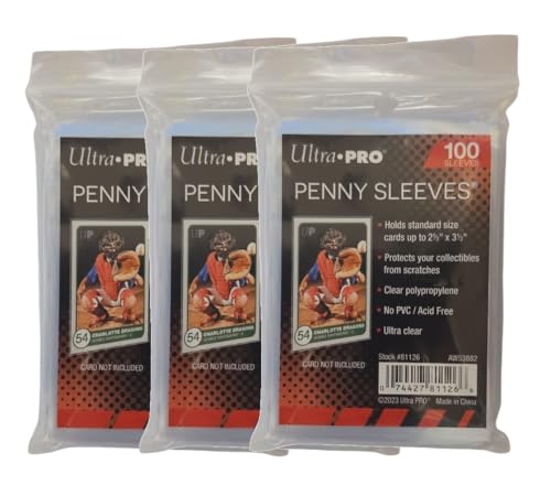 Ultra PRO Kartenhüllen Sleeve 300 Stück, Standardgröße, Transparent für Pokemon Karten, Pokemon Sammelalbum, Pokemon Booster - Schützt Sammelkarten wie Magic, Fortnite, 63x88 mm