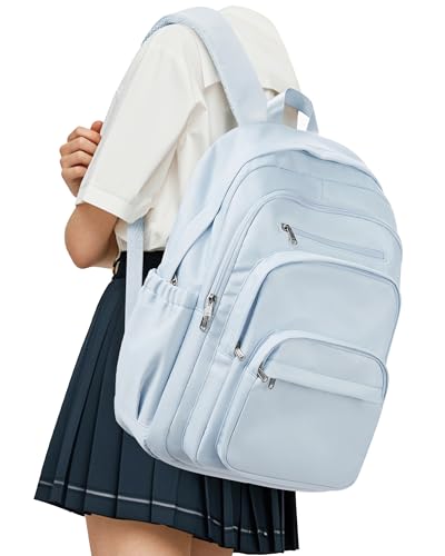 suradar Rucksack Schule, Schulrucksack Teenager Mädchen Jungen, Rucksack Univcersität, Schulrucksack Damen, Schultasche Mädchen, School Backpack, School Bag Blau