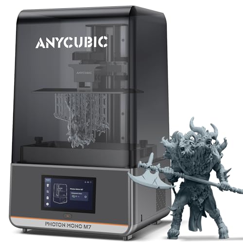 ANYCUBIC Photon Mono M7 Resin 3D Drucker, 10,1 Zoll 14K HD-Bildschirm mit COB LighTurbo 3.0, 150 mm/h Schnelldruck, Leveling-Free, Intelligenter 3D Printer, Bauvolumen von 223 * 126 * 230 mm