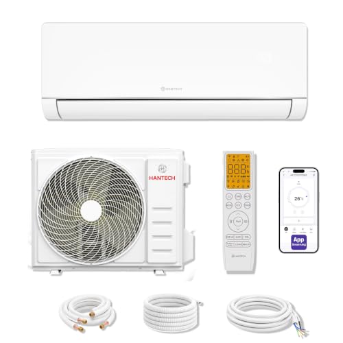 HANTECH A+++ Split Klimaanlage 12000 BTU H-PLUS energiesparender und umweltschonender Betrieb für ganzjährig angenehme Temperaturen, Smart Home kompatibel