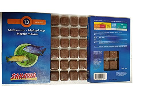 Neu!!!Sahawa ® blau Fischfutter, Frostfutter,5X 100g Brutto im Blister Malawi Mix