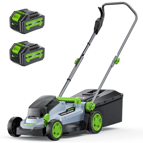 ​ETOOLAB Akku-Rasenmäher 40V (2x20V), 33cm Schnittbreite, bis 280 m², Brushless, Mulch-Kit, 30L Fangkorb, 25-75 mm Schnitthöhe, 2X 4,0 Ah Akkus+Ladegerät