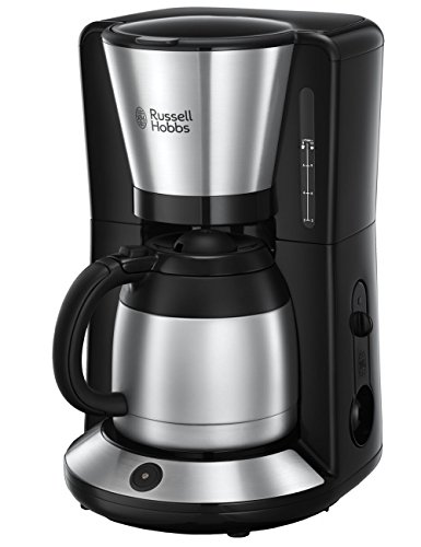 Russell Hobbs Kaffeemaschine [Brausekopf für optimale Extraktion&Aroma] Adventure (1 bis 8 Tassen, 1,0l Thermokanne, Abschaltautomatik, Tropf-Stopp, 1100W) Filterkaffeemaschine 24020-56