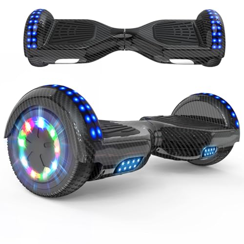 RCB Hoverboards 6,5 Zoll Skateboard Kinder und Jugendliche Hoverboards mit Bluetooth - Led Licht Segway mit Leistungsstarkem Motor Geschenk für Kinder