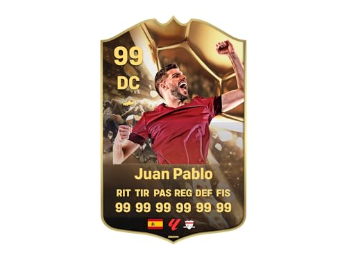 Oedim Personalisierte Fußballkarte 2024, 30 x 48 cm, aus PVC, 5 mm, lustig und originell