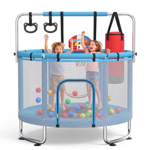 MaxBinTon Kinder-Trampolin Blau