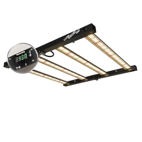 Lucius 400W LED-Pflanzenlampe mit Mastersteuerung, Timer, LED Display