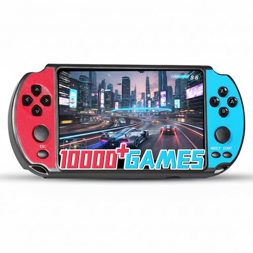 Mldnld Retro Spielekonsole mit 10.000+ Klassiker Spielen, 10 Emulatoren, kabellosen Controllern, Plug & Play
