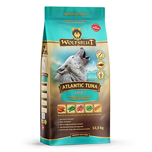 WOLFSBLUT – Fisch | Trockenfutter mit natürlichen Zutaten und wertvollen Superfoods für ausgewachsene Hunde. Getreidefreies Alleinfutter ohne Zusatzstoffe im Beutel | 12,5kg Fisch