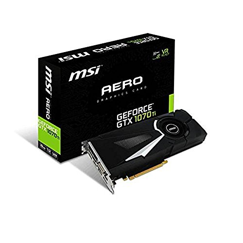 MSI Gaming GeForce GTX 1070 Ti 8GB GDRR5 256-Bit HDCP Support DirectX 12 SLI Single Fan VR Ready Grafikkarte (GTX 1070 TI AERO 8G)