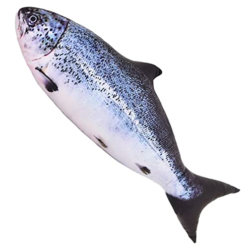80,9 cm (80 cm) Simulations-Fisch, Plüschtier, dekorativ, weich, Fisch, dekorativ, übergroß, kreatives Geschenk für Zuhause (Salmon)